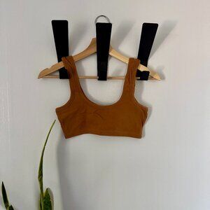 Arq Wide Strap Bra in Toffee